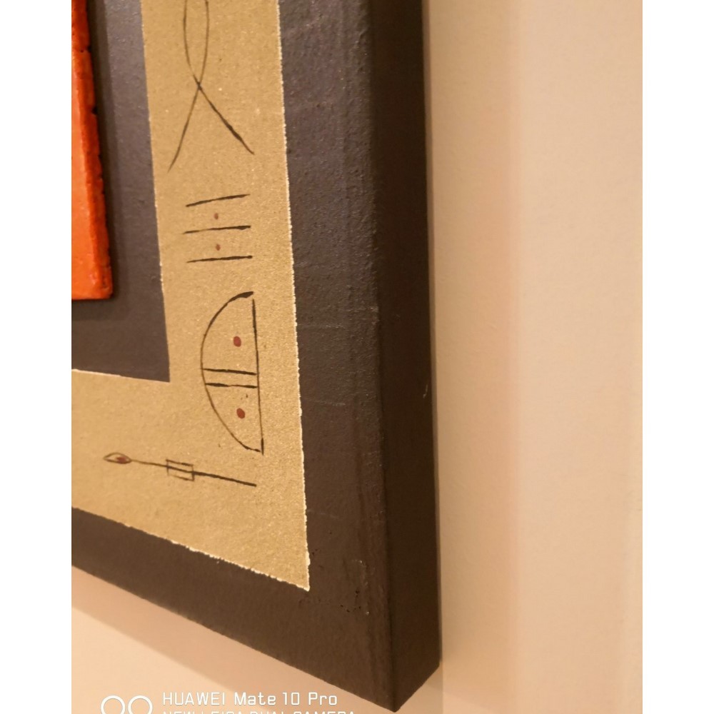 Picture MULUC canvas decorated with 60x60 ceramic Pintdecor